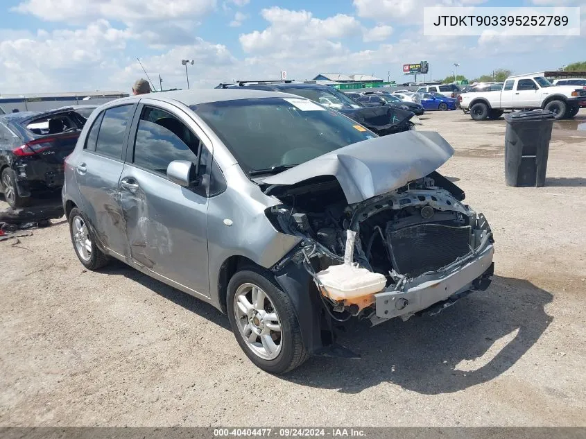 JTDKT903395252789 2009 Toyota Yaris