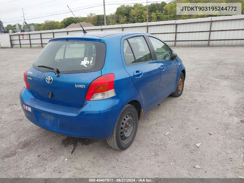 JTDKT903195244772 2009 Toyota Yaris