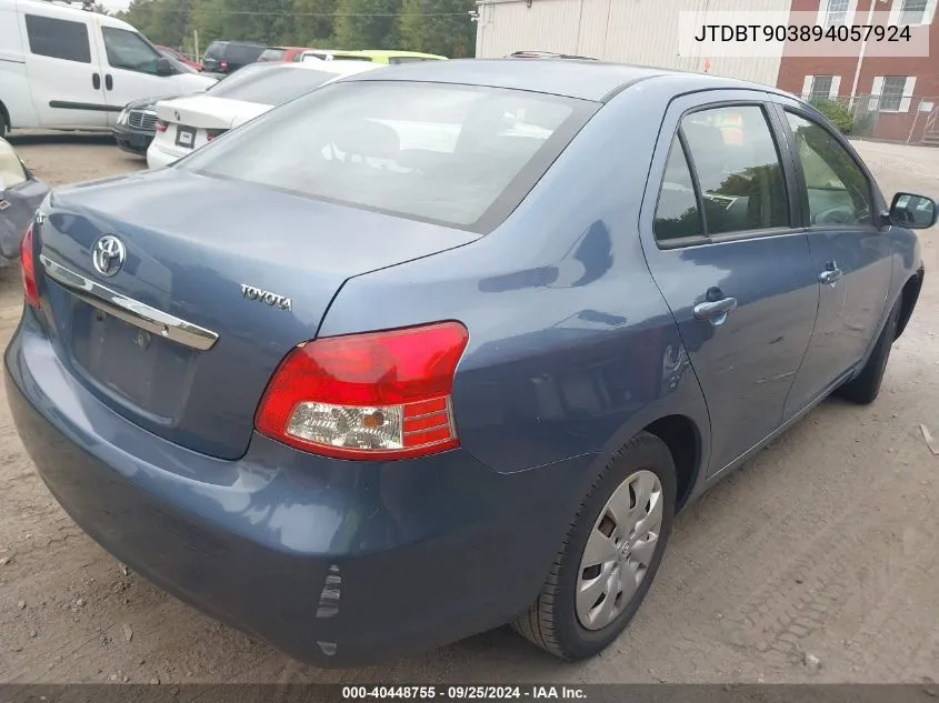 JTDBT903894057924 2009 Toyota Yaris