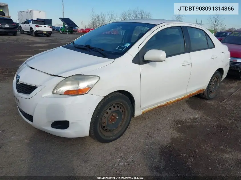 JTDBT903091314866 2009 Toyota Yaris