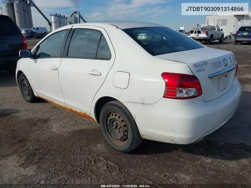 JTDBT903091314866 2009 Toyota Yaris