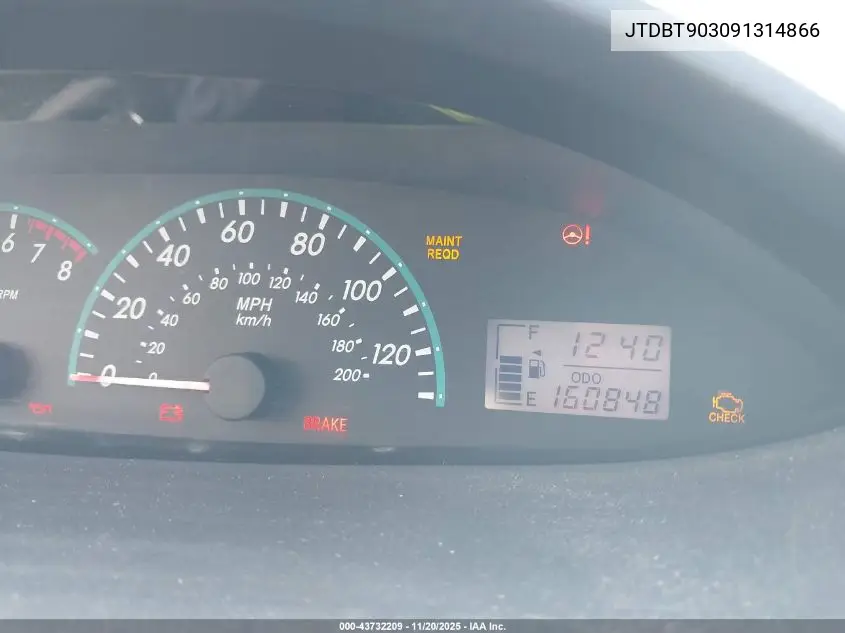 JTDBT903091314866 2009 Toyota Yaris