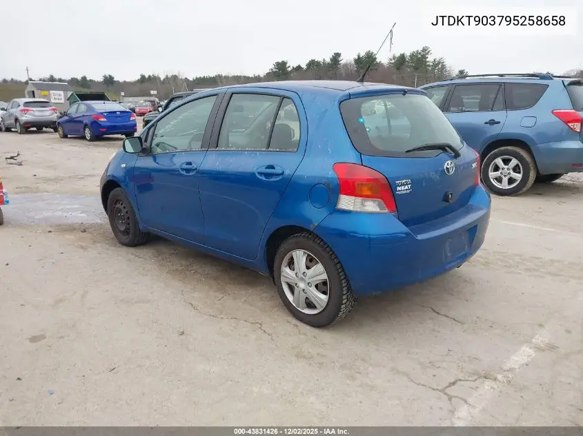 JTDKT903795258658 2009 Toyota Yaris