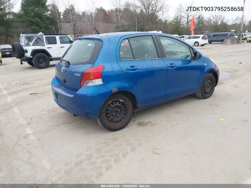 JTDKT903795258658 2009 Toyota Yaris