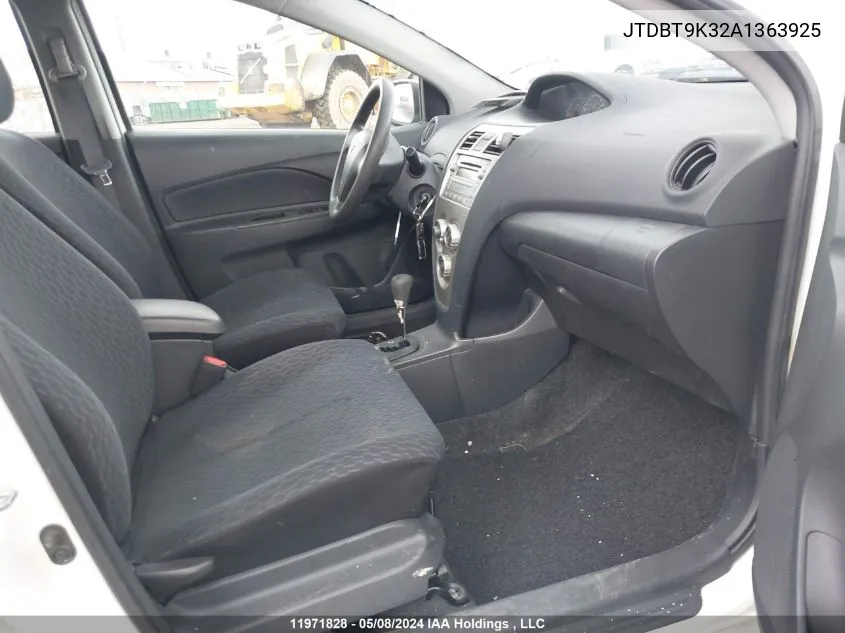 JTDBT9K32A1363925 2010 Toyota Yaris