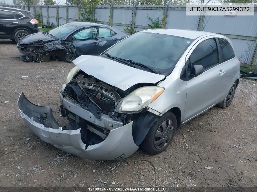 JTDJT9K37A5299322 2010 Toyota Yaris Ce