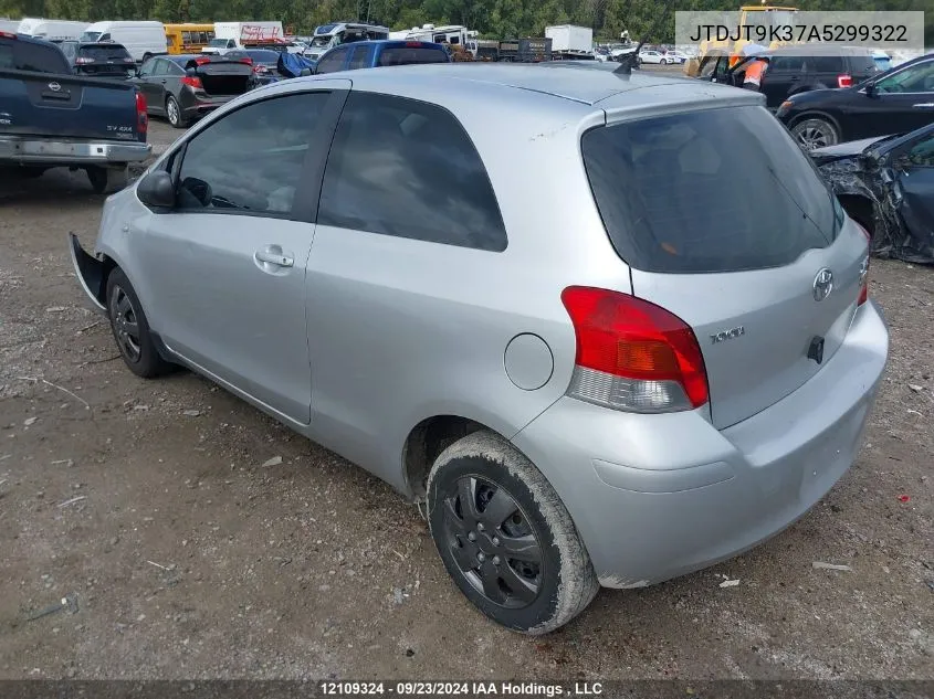 JTDJT9K37A5299322 2010 Toyota Yaris Ce