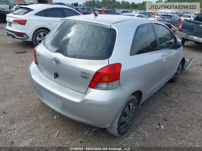 JTDJT9K37A5299322 2010 Toyota Yaris Ce