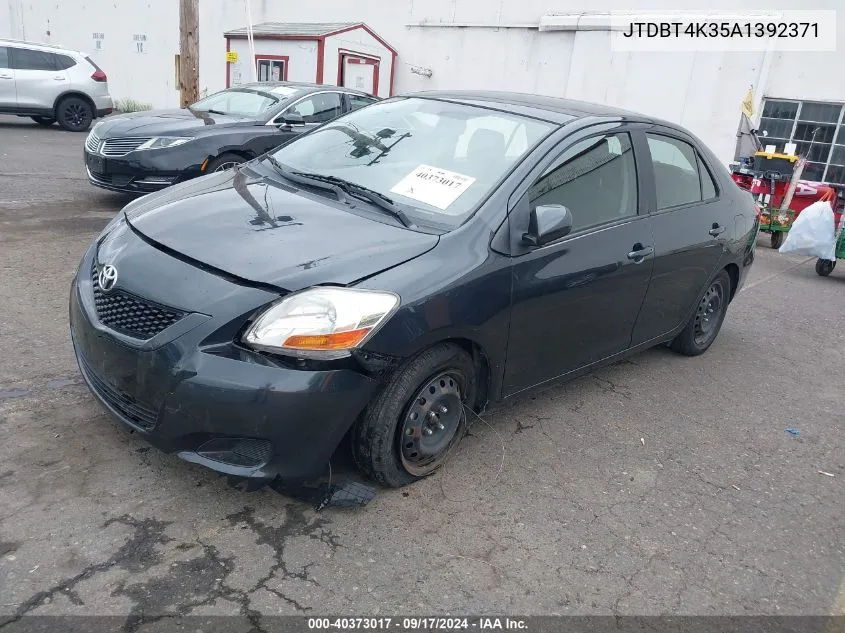 2010 Toyota Yaris VIN: JTDBT4K35A1392371 Lot: 40373017