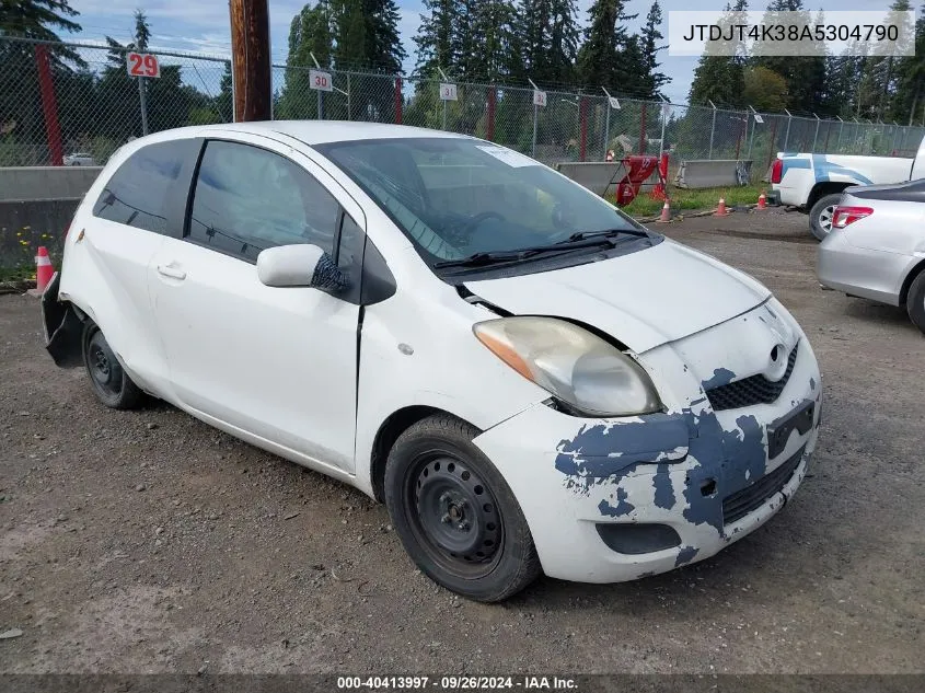 JTDJT4K38A5304790 2010 Toyota Yaris