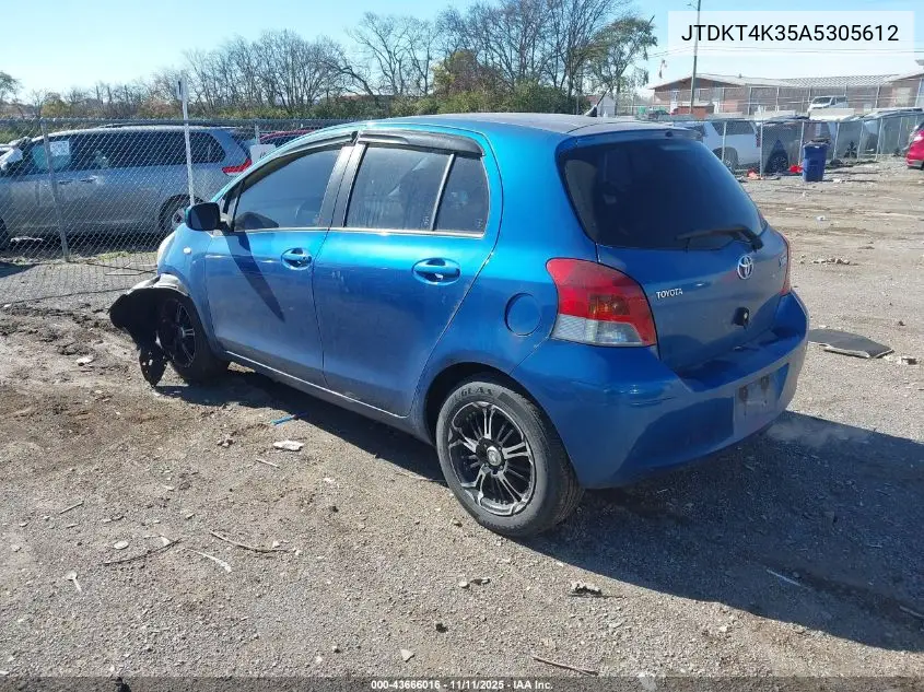 JTDKT4K35A5305612 2010 Toyota Yaris