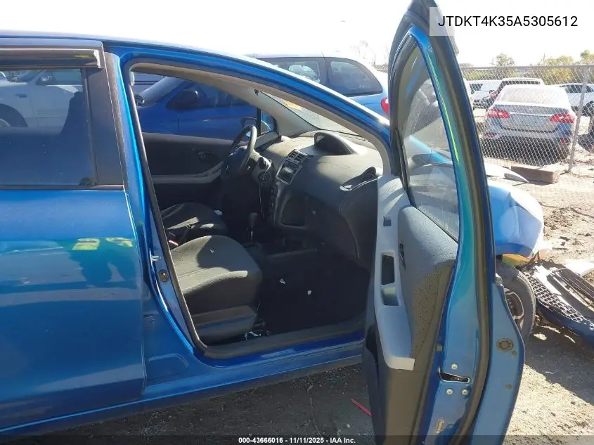 JTDKT4K35A5305612 2010 Toyota Yaris