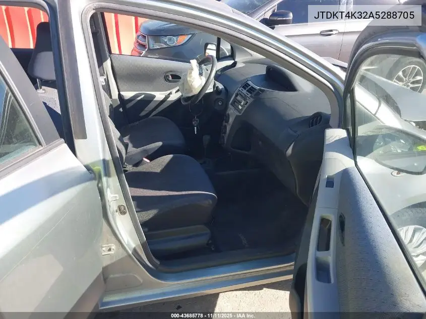 JTDKT4K32A5288705 2010 Toyota Yaris