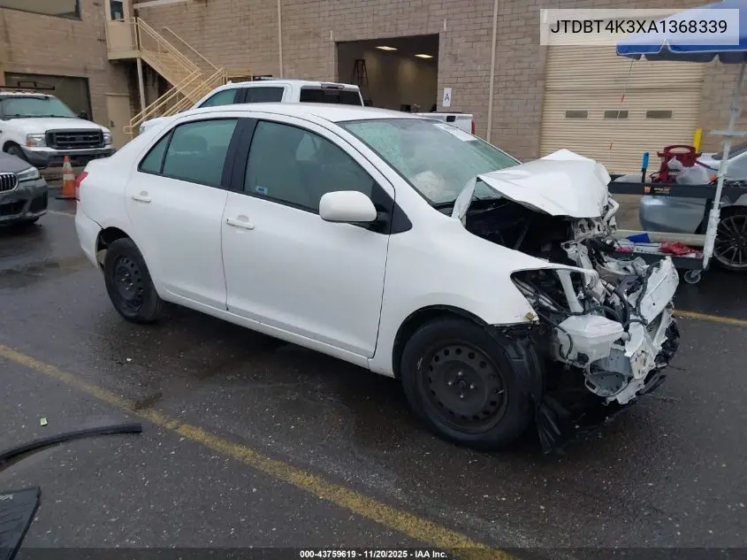 JTDBT4K3XA1368339 2010 Toyota Yaris