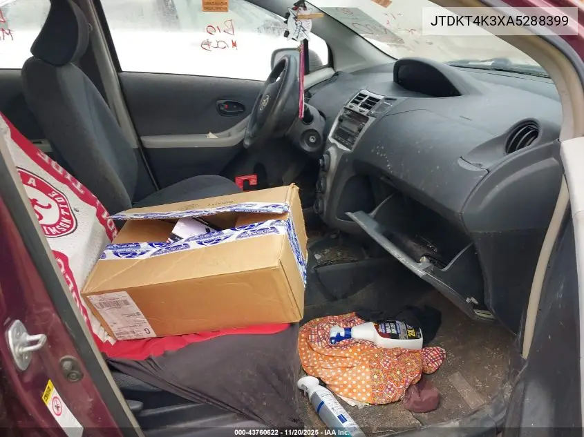 JTDKT4K3XA5288399 2010 Toyota Yaris