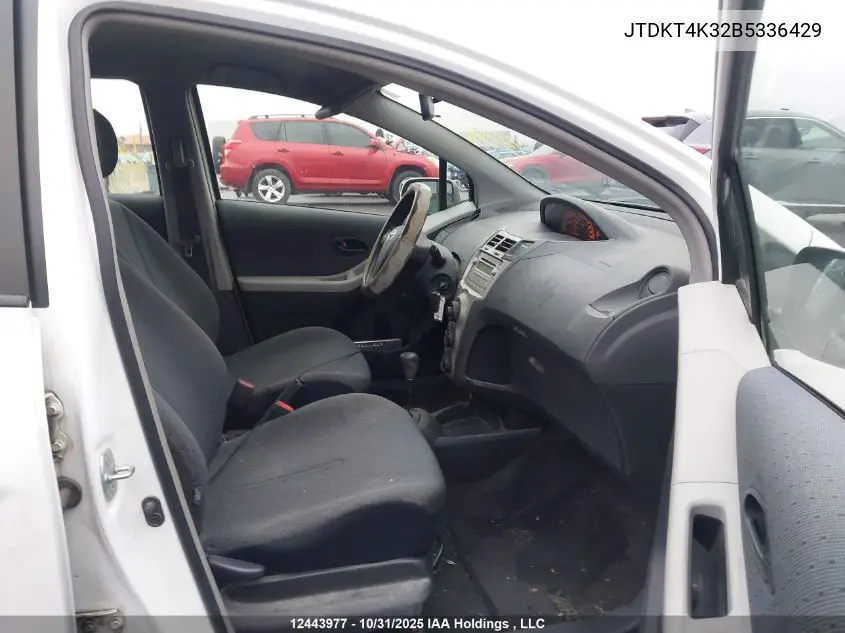JTDKT4K32B5336429 2011 Toyota Yaris Le