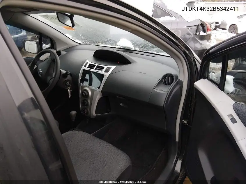 JTDKT4K32B5342411 2011 Toyota Yaris
