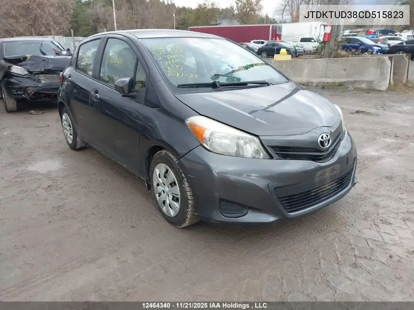JTDKTUD38CD515823 2012 Toyota Yaris Le