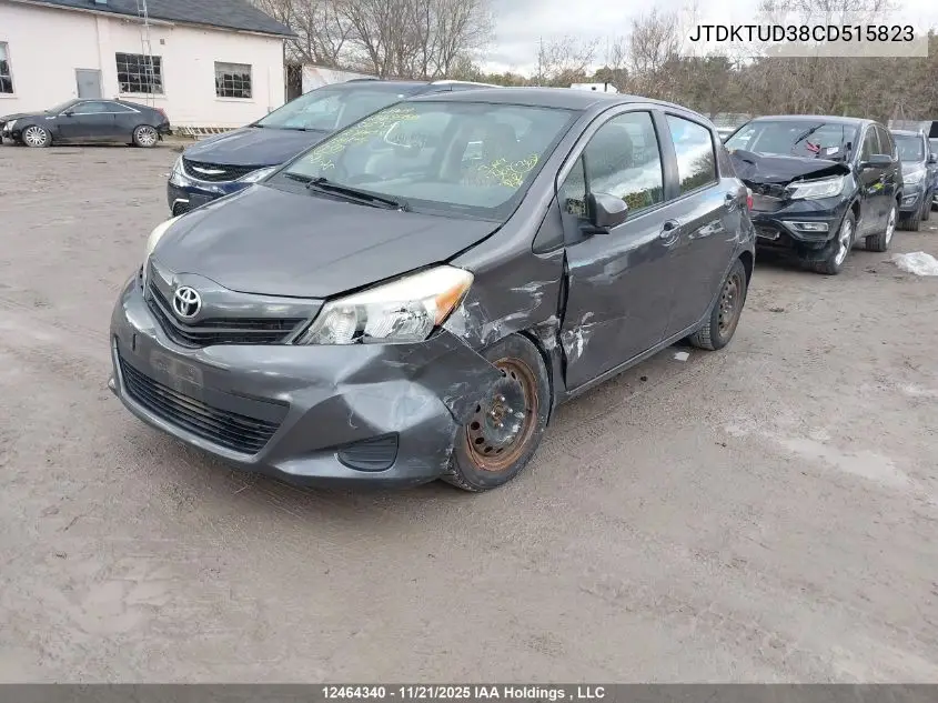 JTDKTUD38CD515823 2012 Toyota Yaris Le