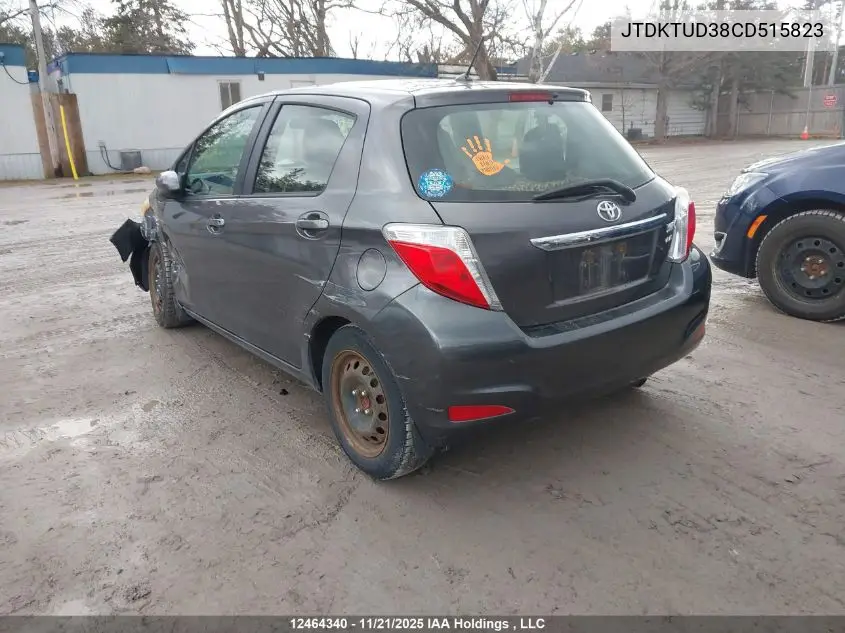 JTDKTUD38CD515823 2012 Toyota Yaris Le
