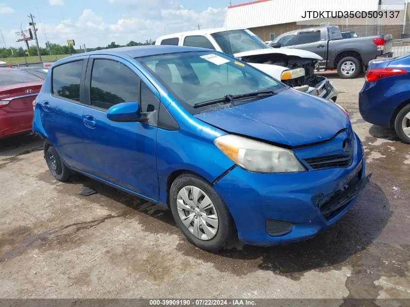 JTDKTUD35CD509137 2012 Toyota Yaris Le