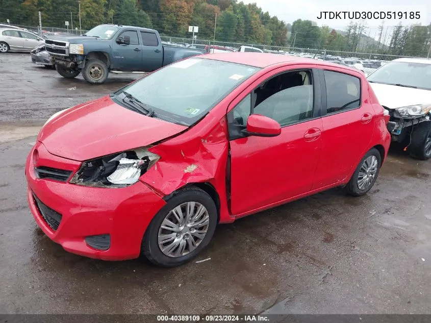 JTDKTUD30CD519185 2012 Toyota Yaris