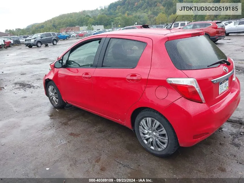 JTDKTUD30CD519185 2012 Toyota Yaris