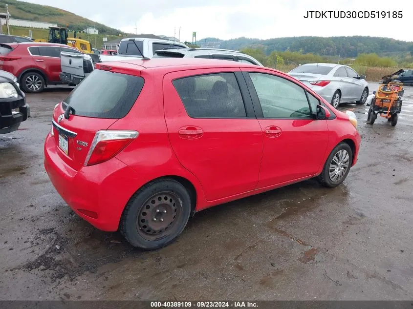 JTDKTUD30CD519185 2012 Toyota Yaris