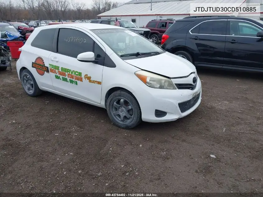 JTDJTUD30CD510885 2012 Toyota Yaris L
