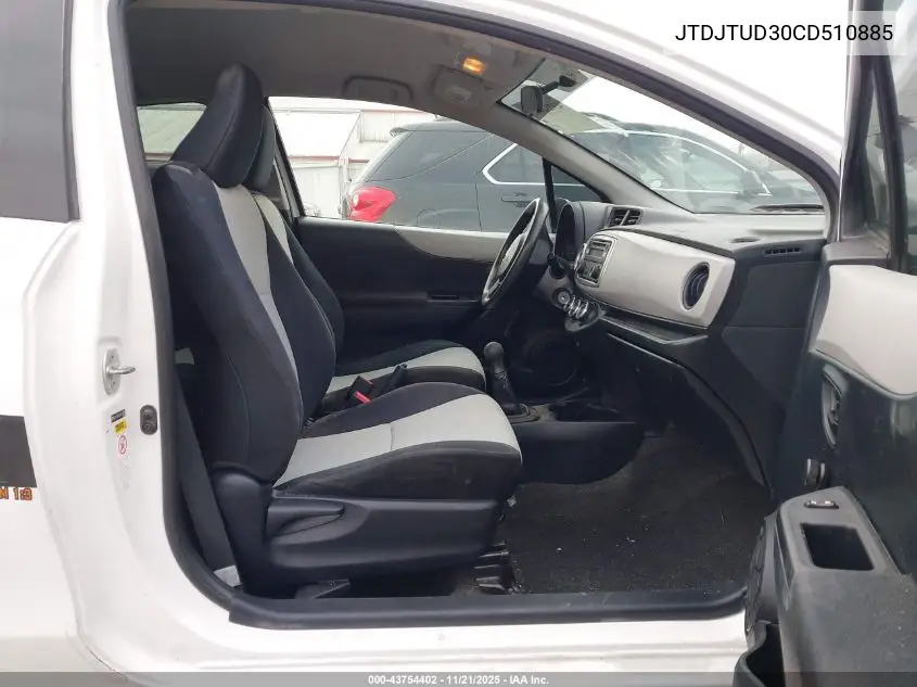 JTDJTUD30CD510885 2012 Toyota Yaris L