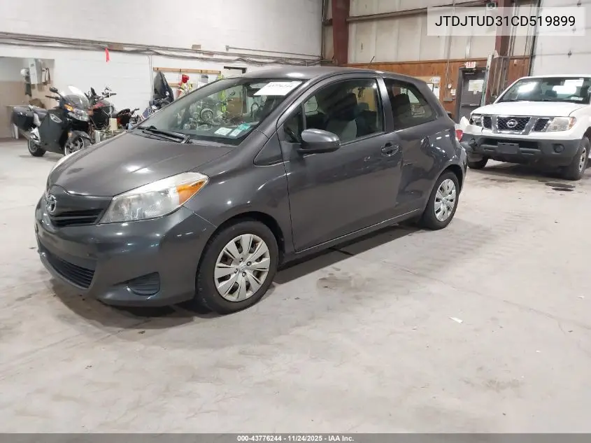 JTDJTUD31CD519899 2012 Toyota Yaris L