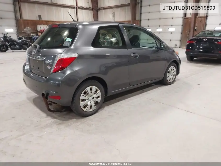 JTDJTUD31CD519899 2012 Toyota Yaris L