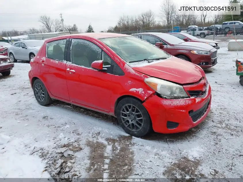 JTDKTUD30CD541591 2012 Toyota Yaris Le
