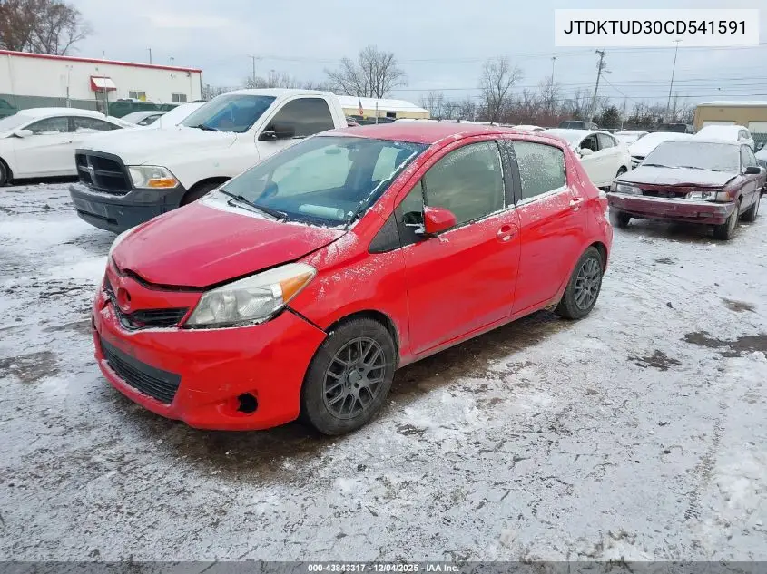 JTDKTUD30CD541591 2012 Toyota Yaris Le