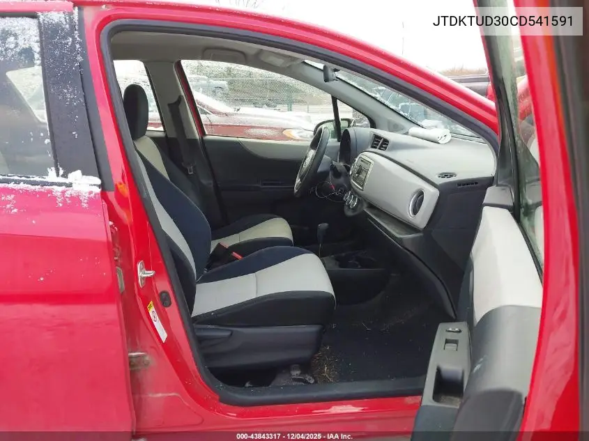 JTDKTUD30CD541591 2012 Toyota Yaris Le