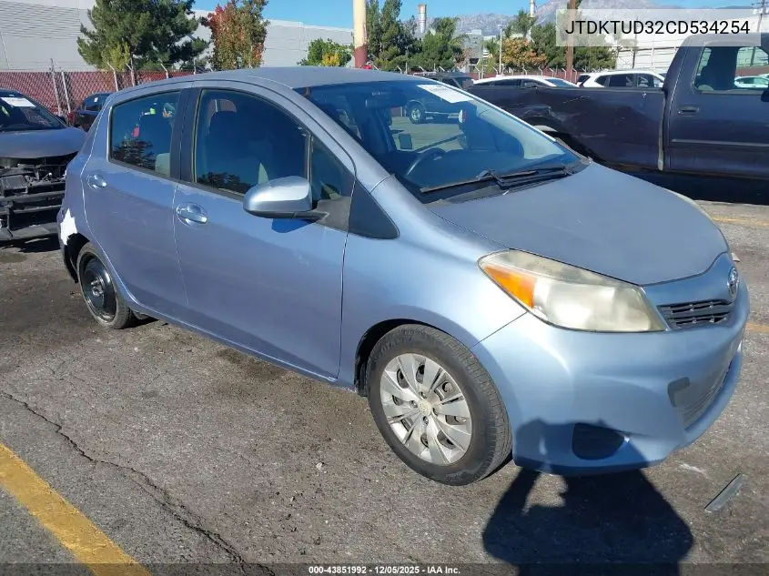 JTDKTUD32CD534254 2012 Toyota Yaris Le