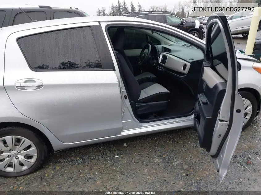 JTDKTUD36CD527792 2012 Toyota Yaris Le
