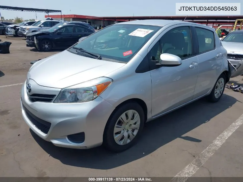 JTDKTUD34DD545063 2013 Toyota Yaris Le