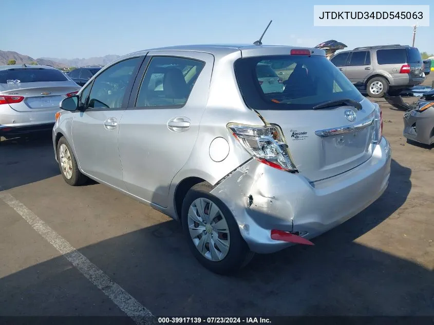 JTDKTUD34DD545063 2013 Toyota Yaris Le