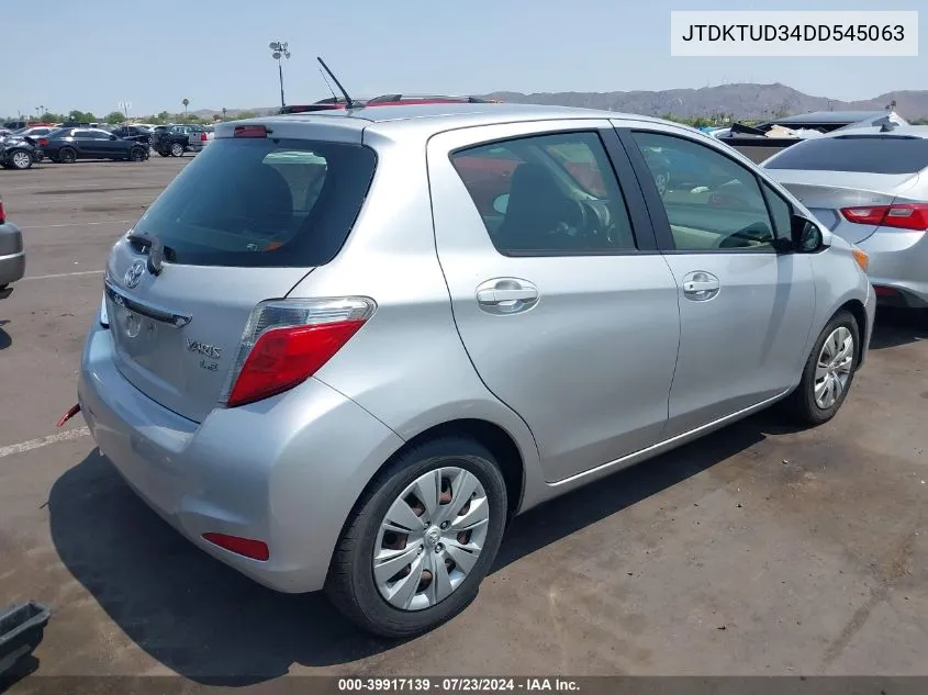 JTDKTUD34DD545063 2013 Toyota Yaris Le