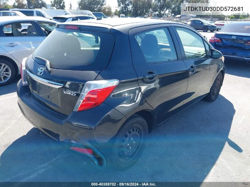 JTDKTUD30DD572681 2013 Toyota Yaris L