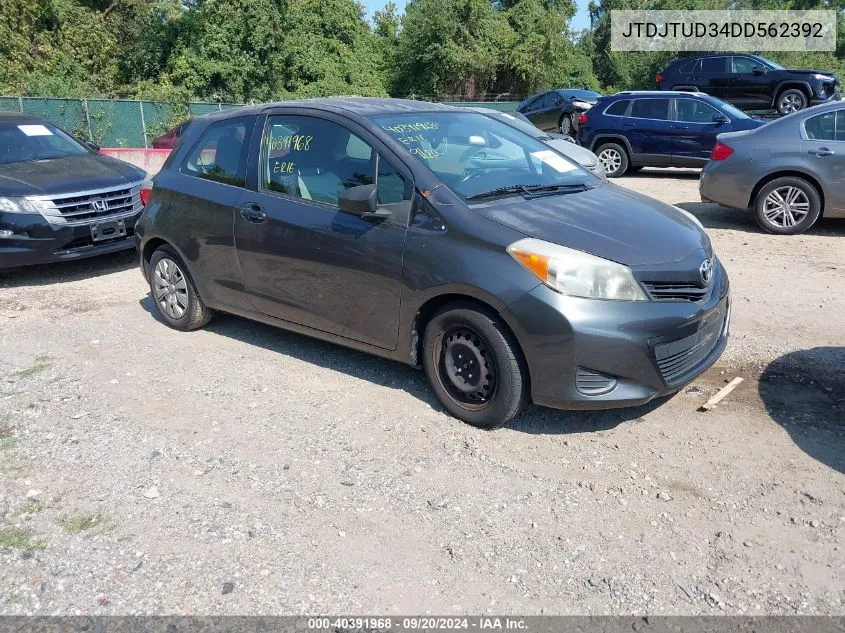 2013 Toyota Yaris Le VIN: JTDJTUD34DD562392 Lot: 40391968