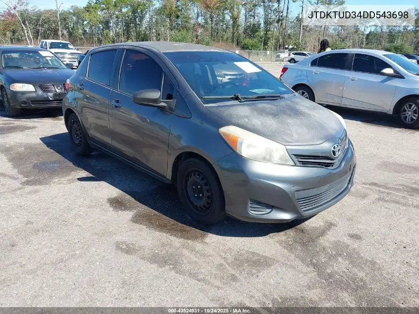 JTDKTUD34DD543698 2013 Toyota Yaris L