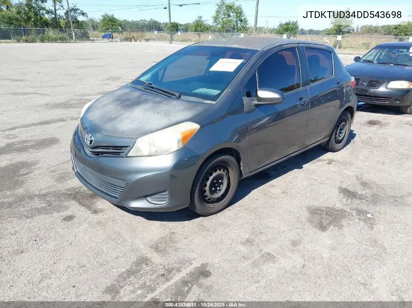 JTDKTUD34DD543698 2013 Toyota Yaris L