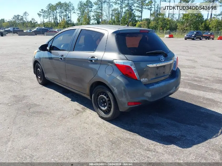 JTDKTUD34DD543698 2013 Toyota Yaris L