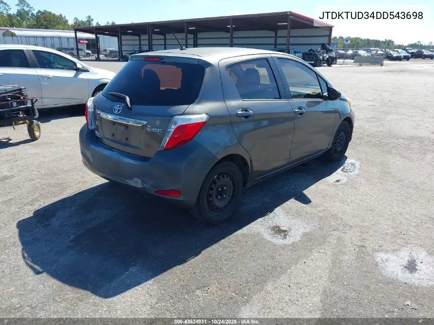 JTDKTUD34DD543698 2013 Toyota Yaris L