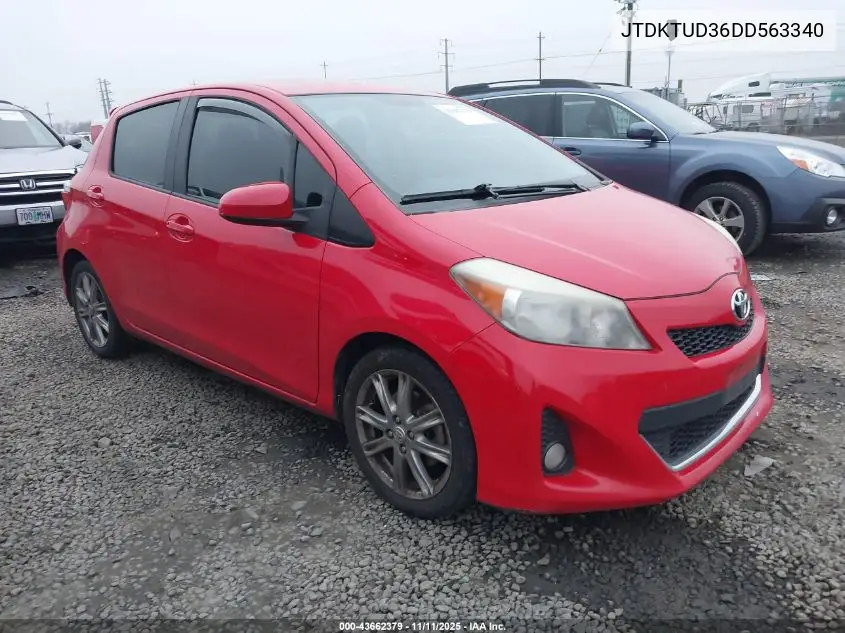 JTDKTUD36DD563340 2013 Toyota Yaris Se