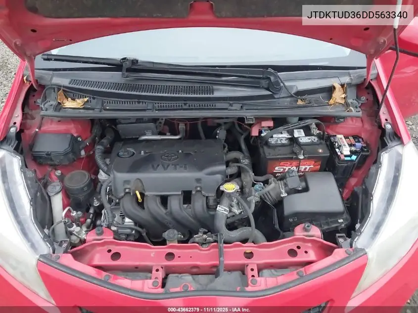JTDKTUD36DD563340 2013 Toyota Yaris Se
