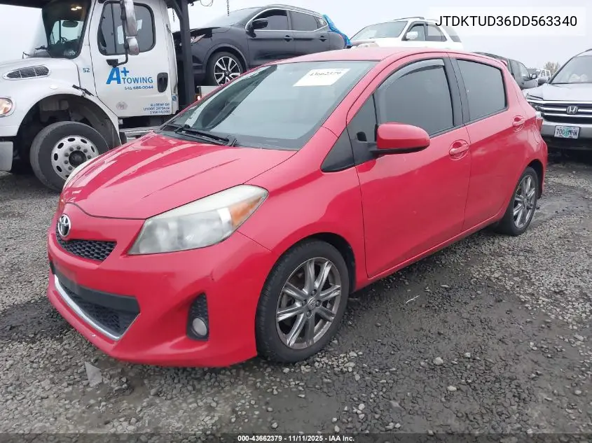 JTDKTUD36DD563340 2013 Toyota Yaris Se