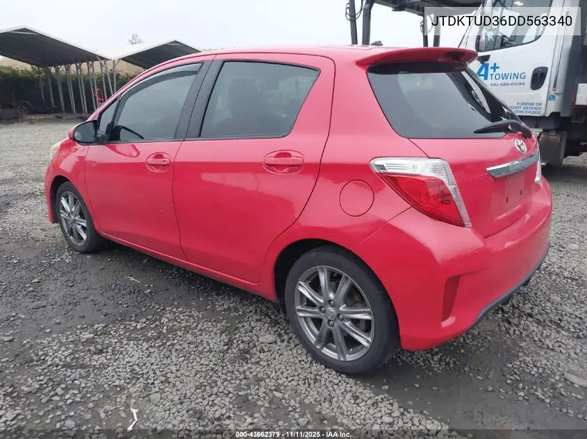 JTDKTUD36DD563340 2013 Toyota Yaris Se